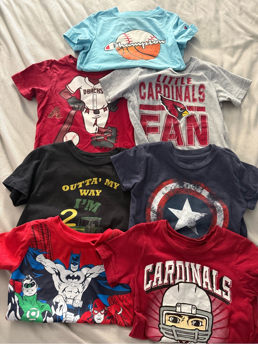 Multiples Kids' Red Graphic Tee Bundle
